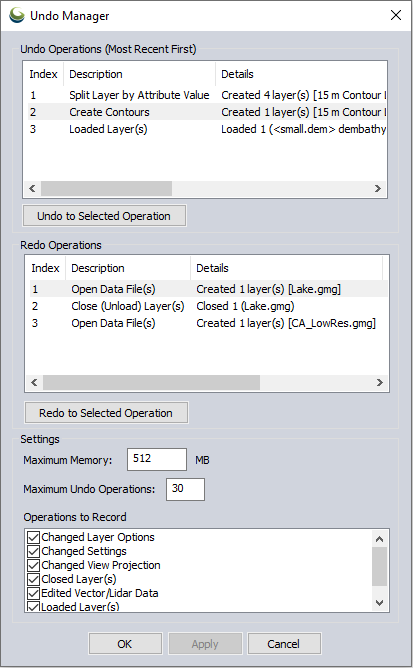 Manage Undo/Redo