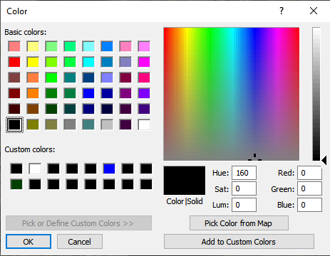 Raster Reclassification Dialog with Reference Palette rows copied to single rule.