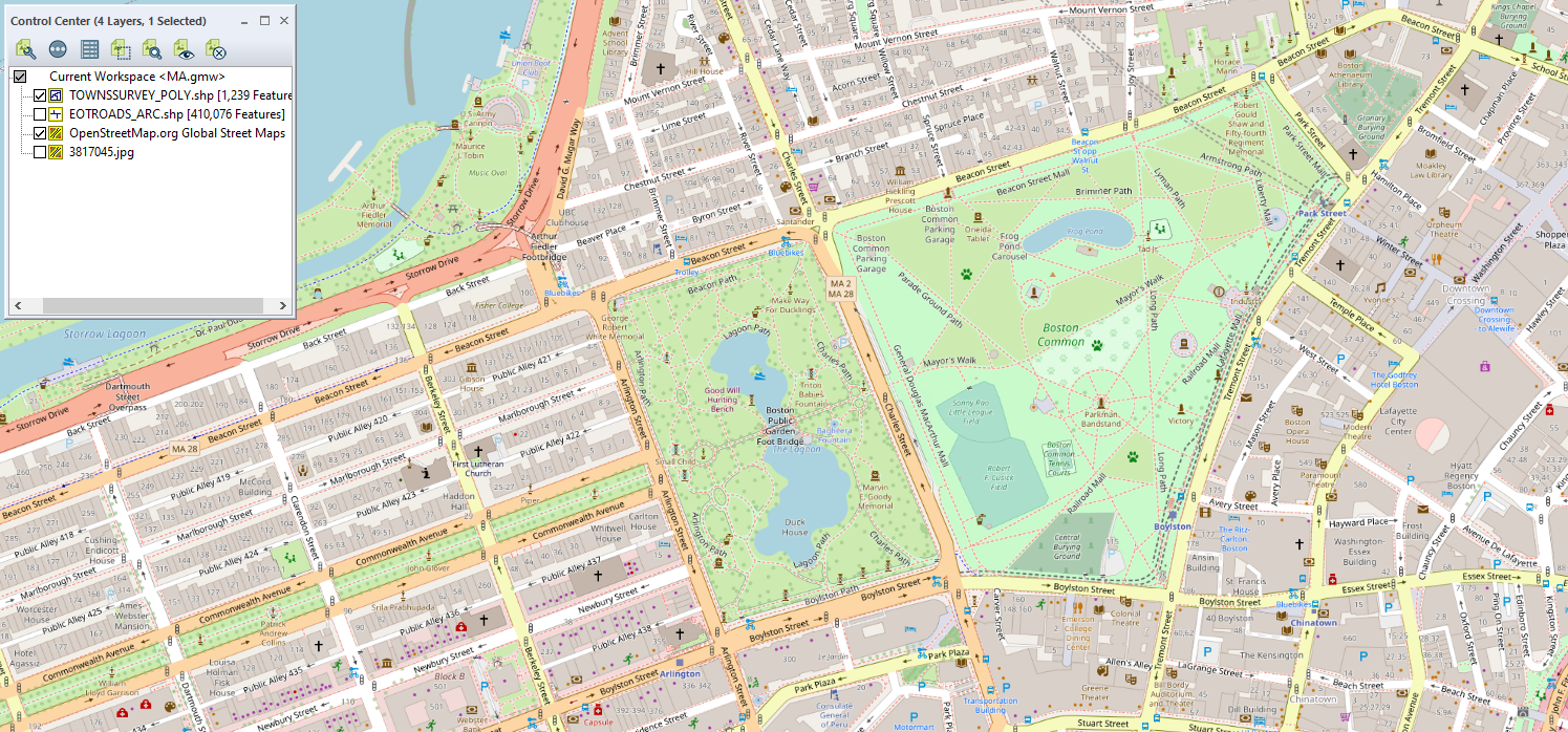 Georeferenced map