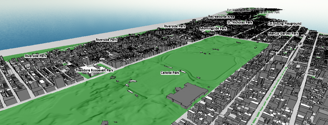 A demonstration of how the new labels are easy to see in the new version of Global Mapper. 