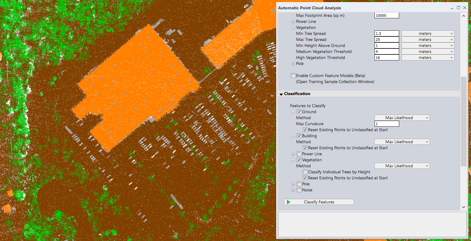 Classified point cloud