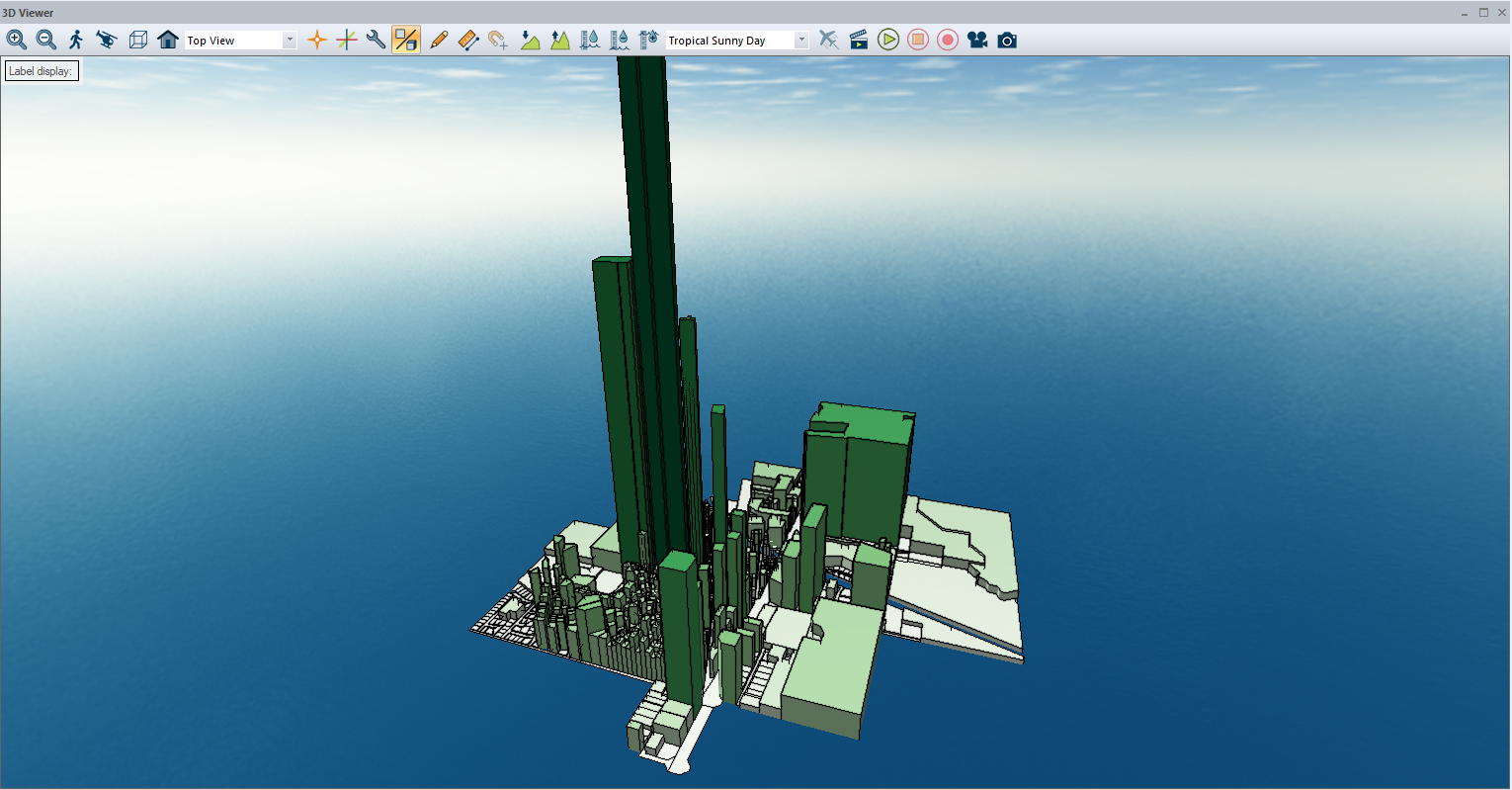 3D Thematic Map of property parcels in Global Mapper. 