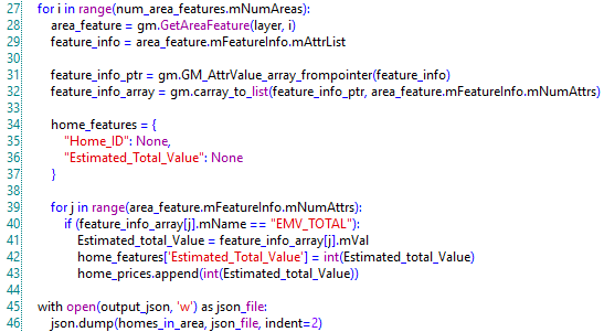 Implementing the Python dictionary and writing content to JSON file