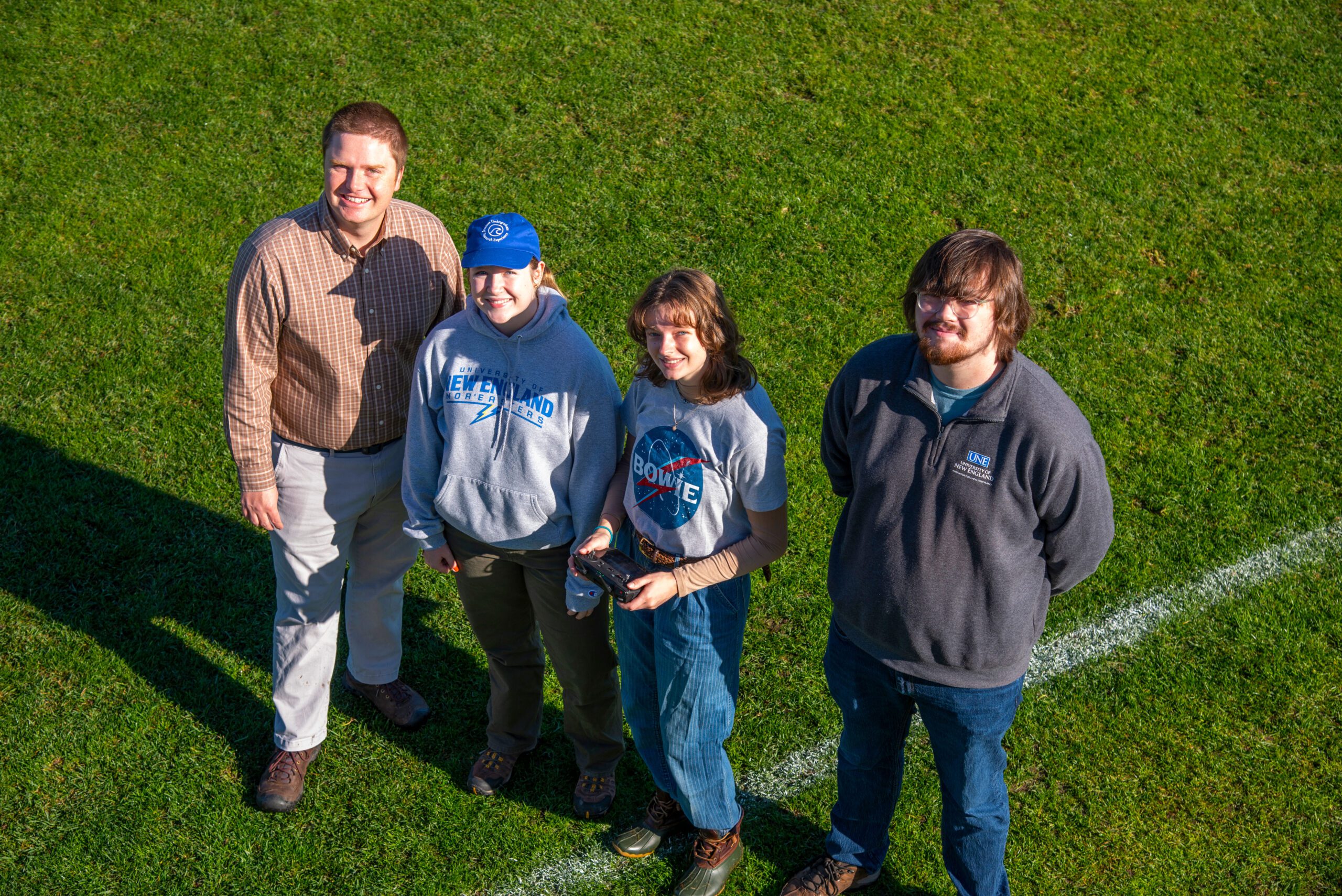 Dr. Will Kochtitzky (left) and his students at the University of New England