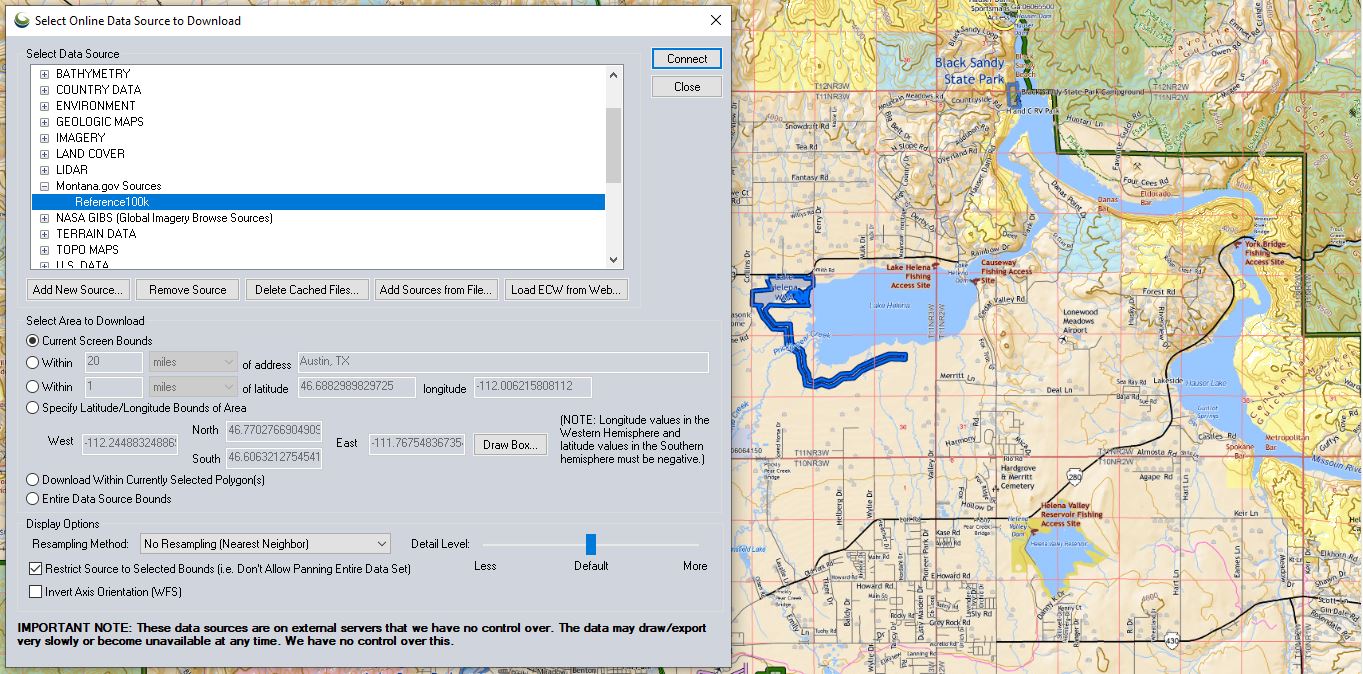 A screenshot showing a successful added custom online data source 