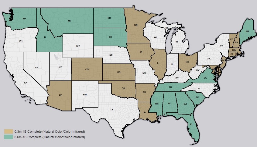 NAIP 2023 collection map