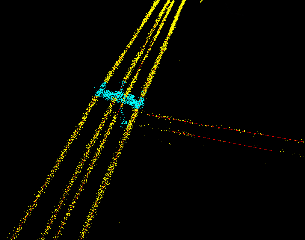 classified point cloud of powerline