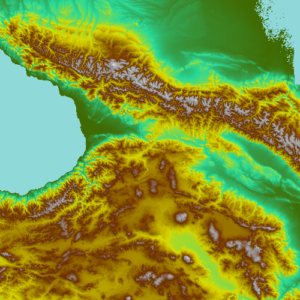 Topographic Map in Global Mapper