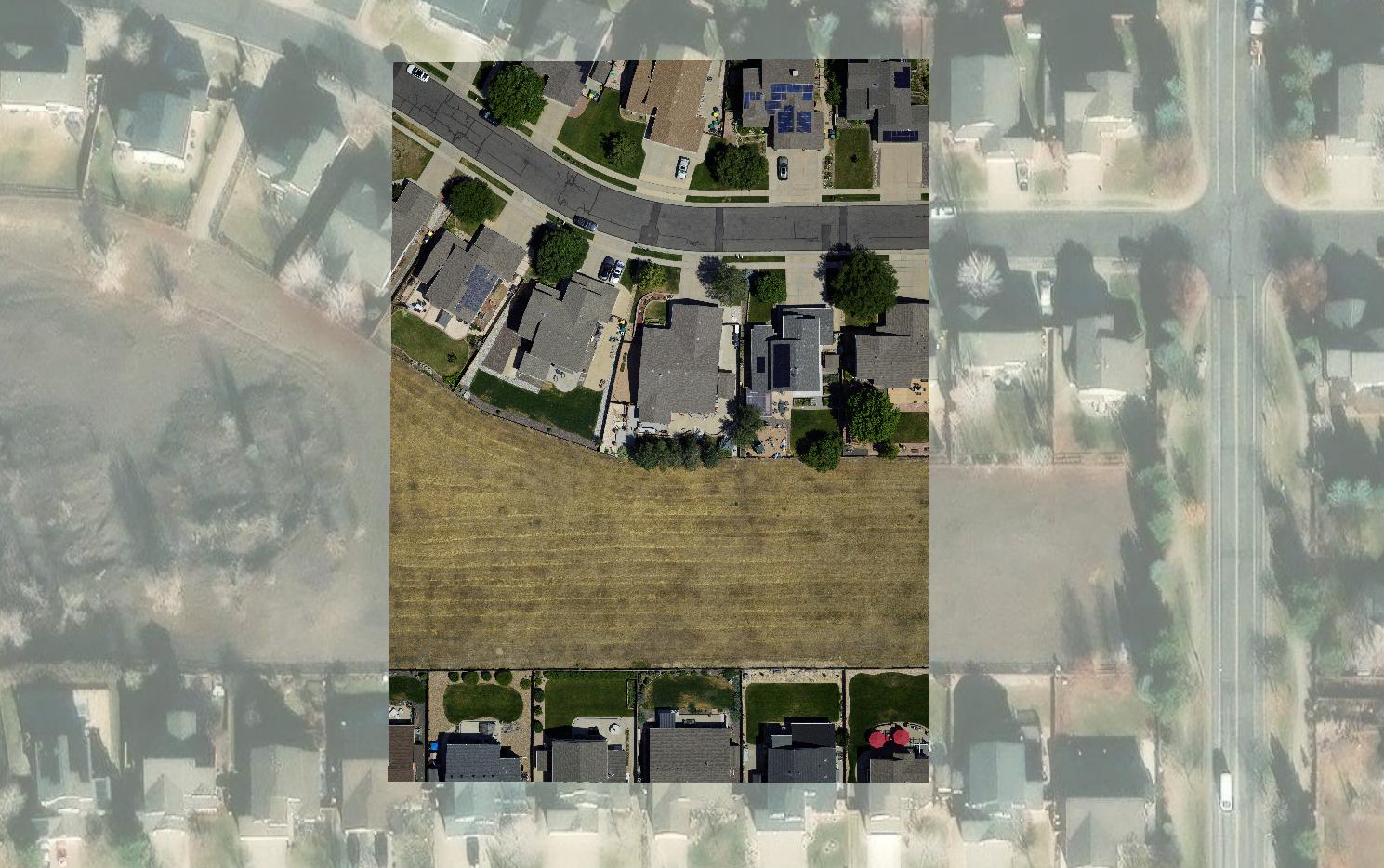 IIQ Image georeferenced on satellite imagery