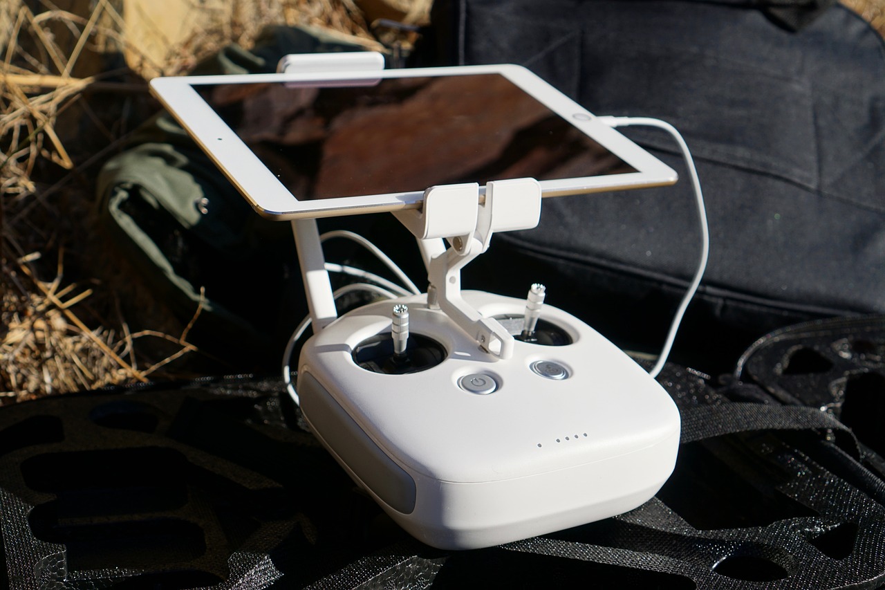 Drone remote control and tablet unit for data collection