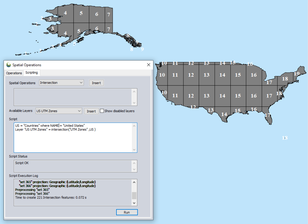 Spatial Operations Scripting Example