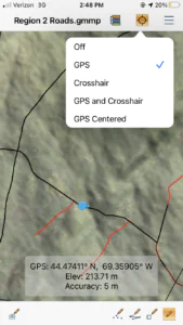 Enabling compass in Global Mapper Mobile