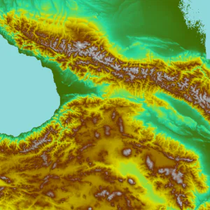 Topographic Map in Global Mapper